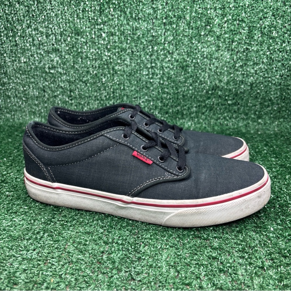 Vans Old Skool Black/Gray Denim Skate Shoes‎ Canvas Classic Womens Size 7.5 (6Y)